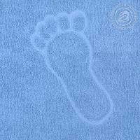 4495 Полотенце «Ножки» (голубой)