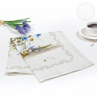 4429 Набор полотенец из рогожки «Полевые цветы»