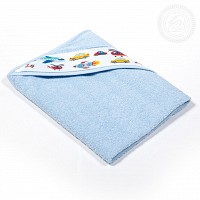 4312 Уголок и полотенца детские «Мойдодыр» (голубой)