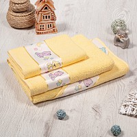 4493 Уголок и полотенца детские «Мойдодыр» (желтый)