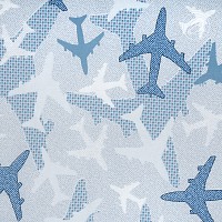 3687 Самолетики голубые