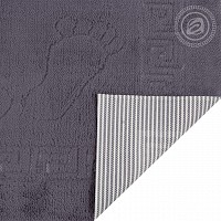 3601 Полотенце НОЖКИ (на резиновой основе) серый